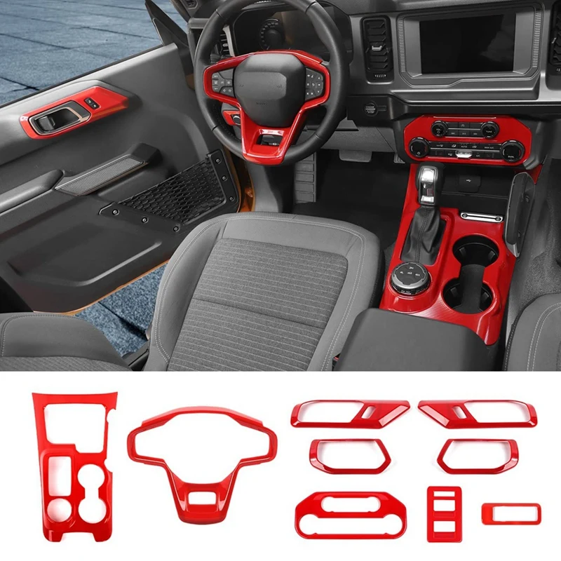 For Ford Bronco 2021 2022 Interior Decoration Trim, Gear Shift Panel Trim, Steering Wheel Trim, Inner Door Handle Trim
For Ford Bronco 2021 2022 Interior Decoration Trim, Gear Shift Panel Trim, Steering Wheel Trim, Inner Door Handle Trim