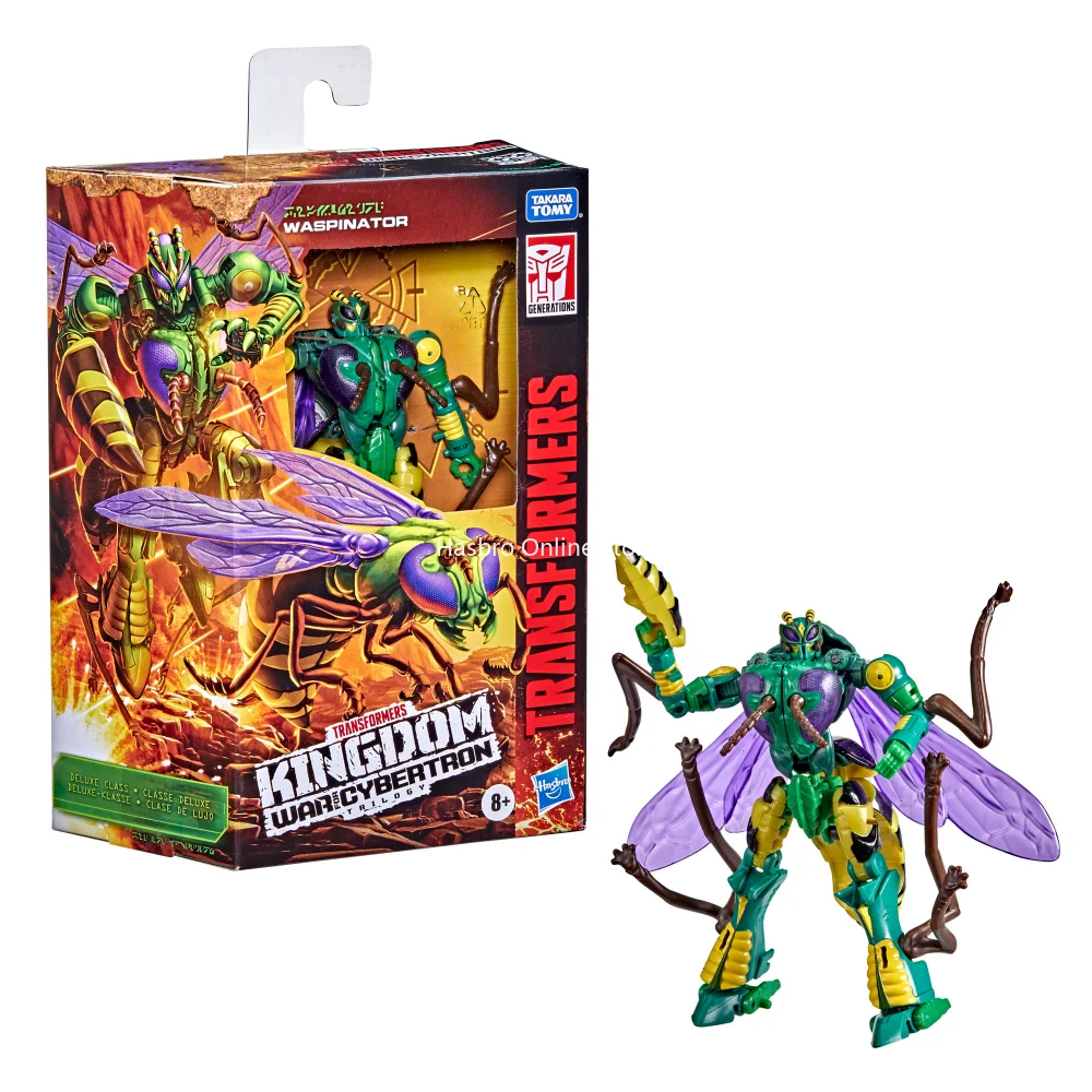 

Hasbro Transformers Toys Generations War for Cybertron: Kingdom Deluxe WFC-K34 Waspinator Action Figure Kids Xmas Gift 5.5-inch
