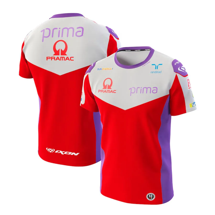 Summer Men's Outdoor Extreme Sports Oversized T-shirt MOTO GP PRIMA PRAMAC Team Quick Drying Breathable Cycling Short Sleeved
Summer Men's Outdoor Extreme Sports Oversized T-shirt MOTO GP PRIMA PRAMAC Team Quick Drying Breathable Cycling Short Sleeved