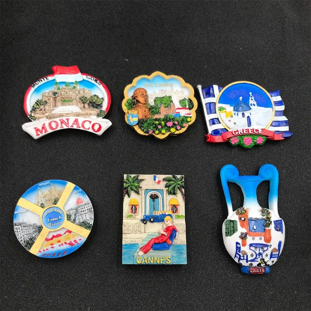 Magnetic Fridge Magnets Monaco France Austria Greece Tourism Souvenir 3D Resin Refrigerator Magnetic Sticker Home Decoration
Magnetic Fridge Magnets Monaco France Austria Greece Tourism Souvenir 3D Resin Refrigerator Magnetic Sticker Home Decoration