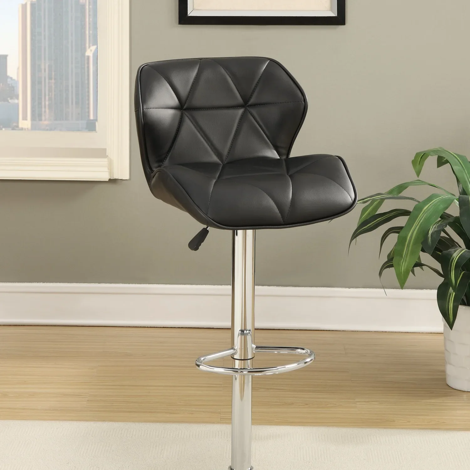 Modern Kitchen Island Stools Black Faux Leather Stool Counter Height Chairs Set of 2 Adjustable Height Gas Lift Chrome Base. mak
Modern Kitchen Island Stools Black Faux Leather Stool Counter Height Chairs Set of 2 Adjustable Height Gas Lift Chrome Base. mak