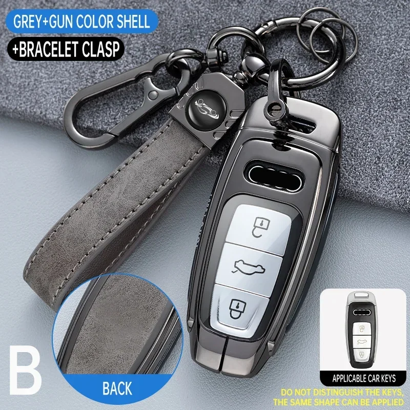 Zinc Alloy Car Remote Key Case Cover Shell For Audi for Audi A6 A7 A8 E-tron Q5 Q7 Q8 C8 D5 Protector Holder Fob Car Accessories
Zinc Alloy Car Remote Key Case Cover Shell For Audi for Audi A6 A7 A8 E-tron Q5 Q7 Q8 C8 D5 Protector Holder Fob Car Accessories