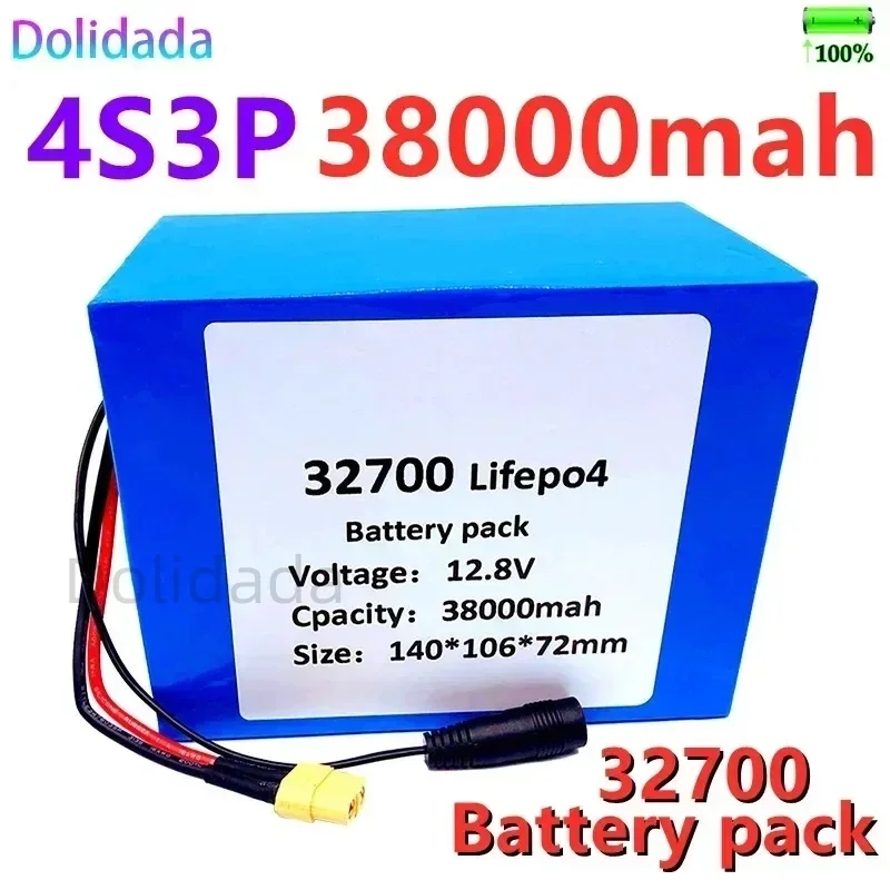 32700 Lifepo4 Rechargeable Battery 4S3P 12.8V38Ah 4S 40A 100A Balanced BMS, Suitable for 12V Power Supply of Electric Boats
32700 Lifepo4 Rechargeable Battery 4S3P 12.8V38Ah 4S 40A 100A Balanced BMS, Suitable for 12V Power Supply of Electric Boats