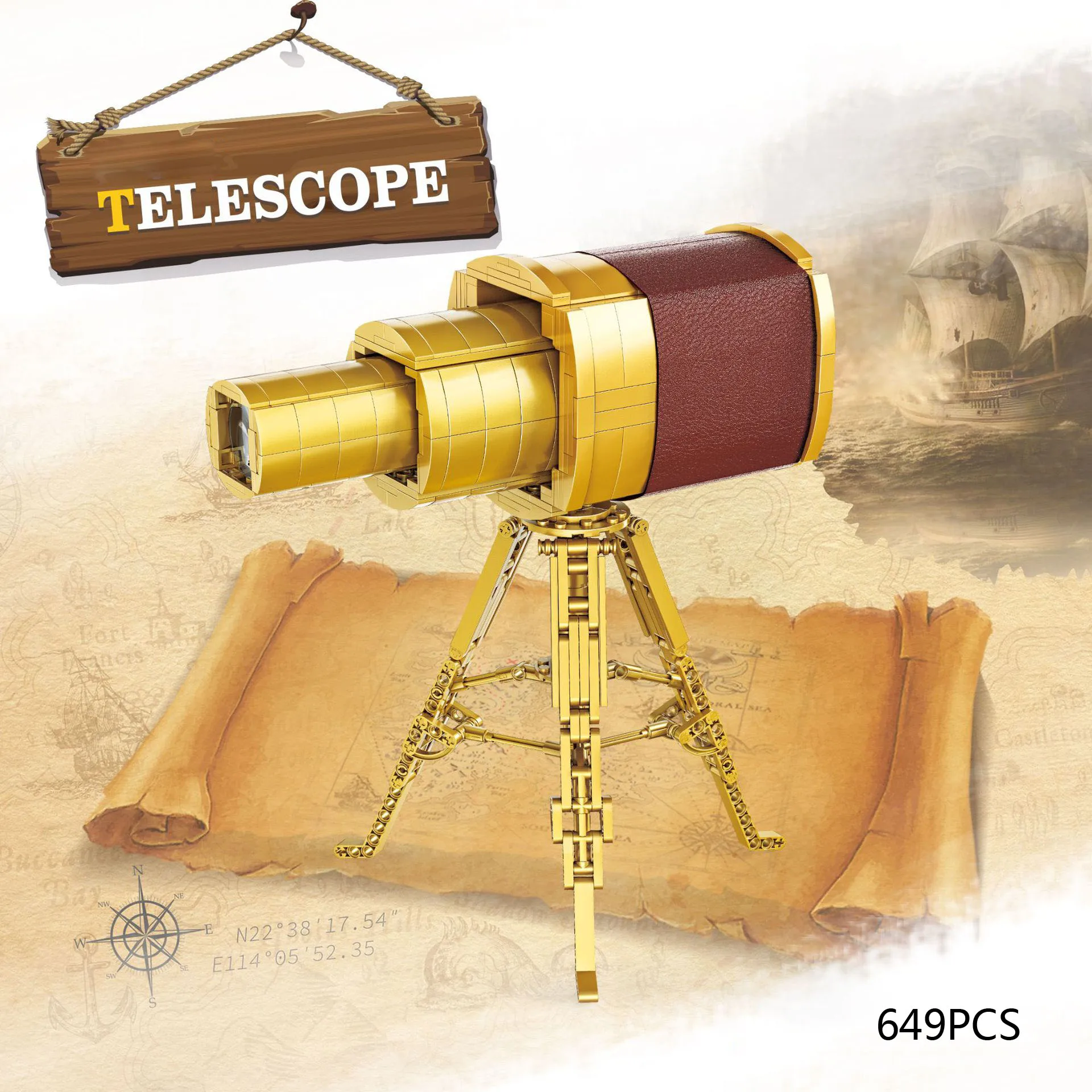 Retro Classic Scalable Nautical Telescope Mini Block Steam Model Assemble Building Brick Educational Toy Collection For Kid Gift
Retro Classic Scalable Nautical Telescope Mini Block Steam Model Assemble Building Brick Educational Toy Collection For Kid Gift