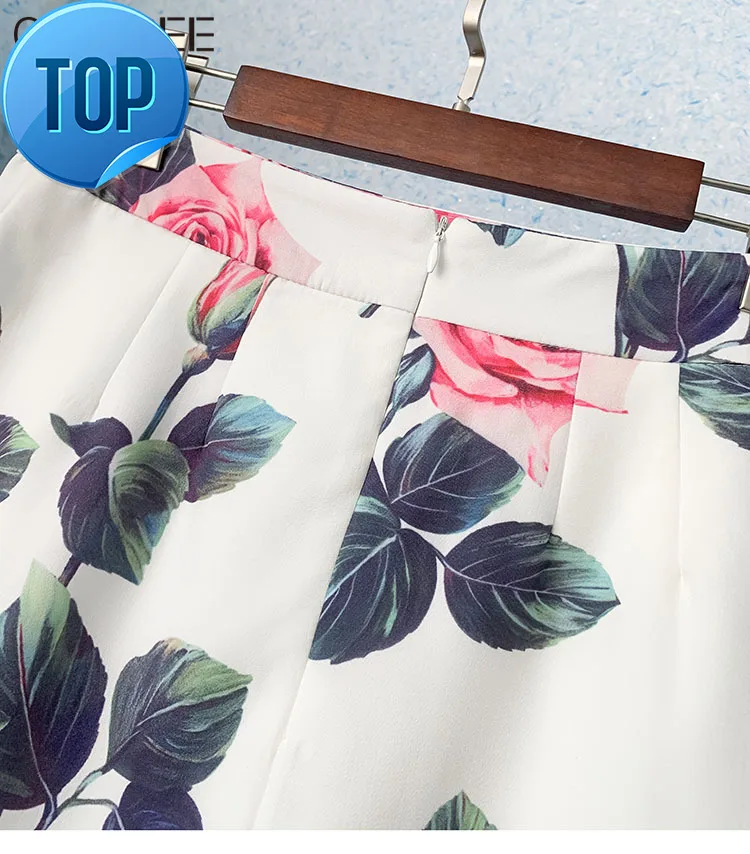 Womens Korean Fashion 2023 Skirts Elegant Flower Printed A-line Mini Skirt Vintage Ropa Mujer Summer Clothes
Womens Korean Fashion 2023 Skirts Elegant Flower Printed A-line Mini Skirt Vintage Ropa Mujer Summer Clothes