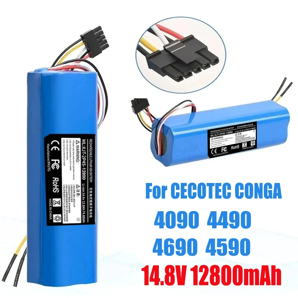 New 5600mAh/9800mAh Replacement Battery For CECOTEC CONGA 4090 4490 4590 4690 Robot Vacuum Cleaner Accessories Spare Parts Tool
New 5600mAh/9800mAh Replacement Battery For CECOTEC CONGA 4090 4490 4590 4690 Robot Vacuum Cleaner Accessories Spare Parts Tool
