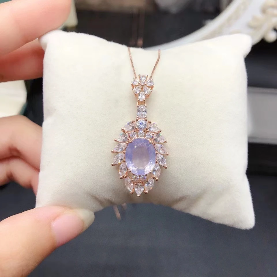 Vintage Sterling Silver Amethyst Pendant 5mm*7mm Natural Amethyst Necklace Pendant 925 Silver Jewelry with Gold Plating
Vintage Sterling Silver Amethyst Pendant 5mm*7mm Natural Amethyst Necklace Pendant 925 Silver Jewelry with Gold Plating