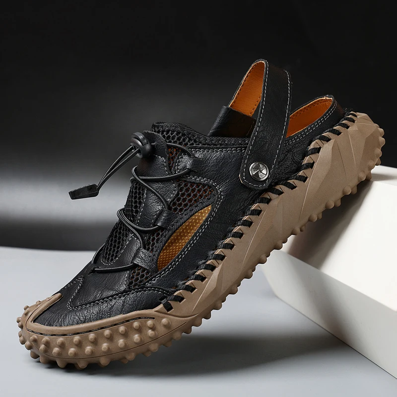 Men Sandals outdoor fashion Beach Sandals Soft Comfortable Men Summer Shoes genuine Leather Sandals Outdoor Men's Roman Sandals
Men Sandals outdoor fashion Beach Sandals Soft Comfortable Men Summer Shoes genuine Leather Sandals Outdoor Men's Roman Sandals