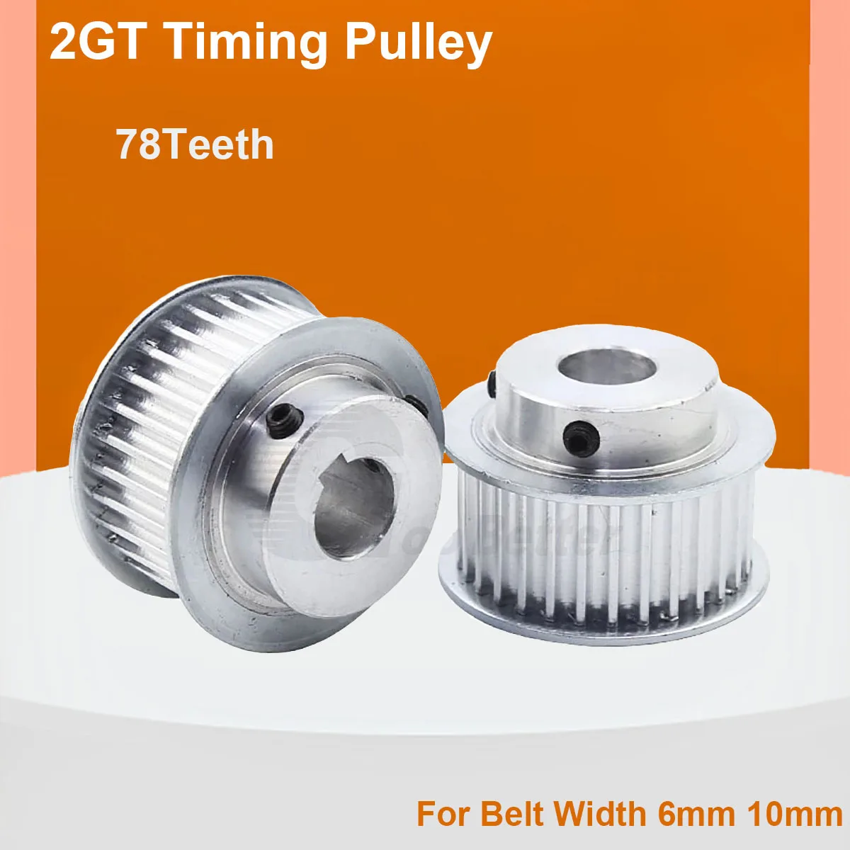 GT2 2GT Timing Pulley 78 Teeth Wheel Bore 5/6/8/10/12/14/15/20mm for Belt Width 6/10mm 3D Printer Parts Accessories
GT2 2GT Timing Pulley 78 Teeth Wheel Bore 5/6/8/10/12/14/15/20mm for Belt Width 6/10mm 3D Printer Parts Accessories