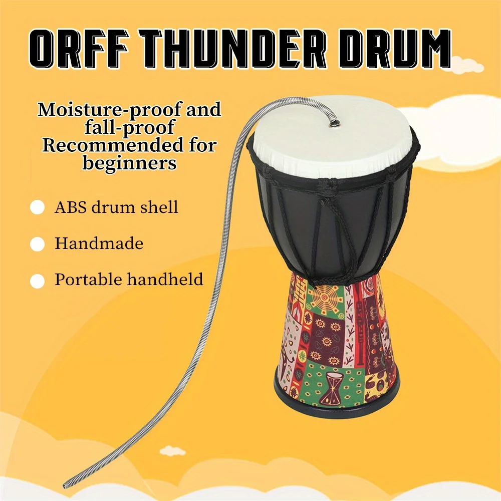 Портативный барабан MBAT J162 Orff Thunder, цветной ручной барабан Djembe, профессиональный перкуссионный музыкальный инструмент
Портативный барабан MBAT J162 Orff Thunder, цветной ручной барабан Djembe, профессиональный перкуссионный музыкальный инструмент