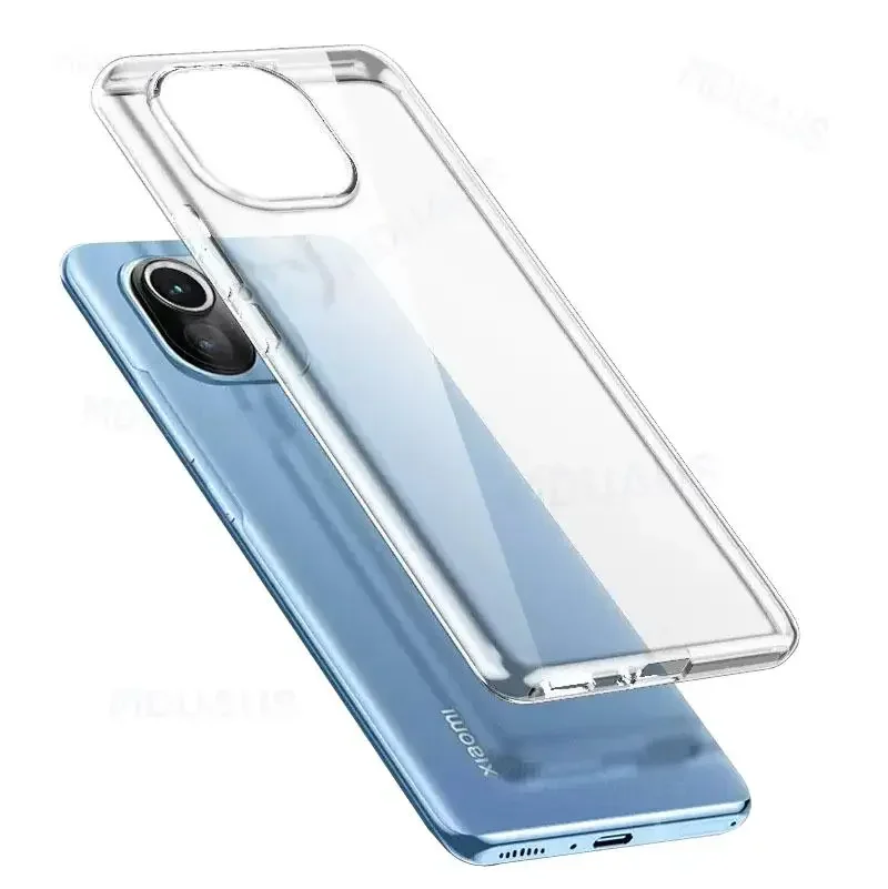 

Clear Protective Case For Xiaomi Mi 12 11 10 Ultra 13 12T 12X 11T 11X 10T 9 Pro Phone Shell Mi Note 10 Lite 10i 11i Back Cover