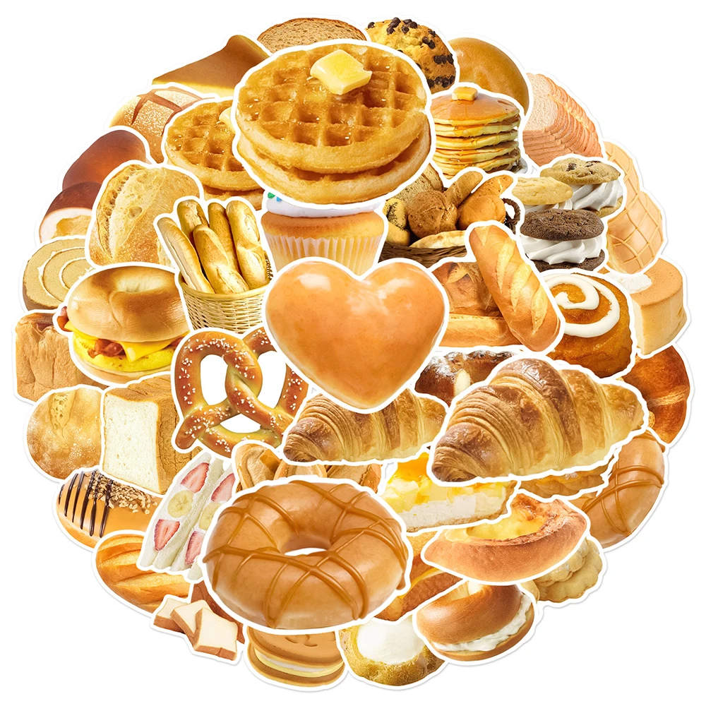 10/50Pcs Cute Gourmet Bread Food Varied Stickers Pack for Kids Scrapbooking Travel Luggage Laptop Car Decoration Graffiti Decals
10/50Pcs Cute Gourmet Bread Food Varied Stickers Pack for Kids Scrapbooking Travel Luggage Laptop Car Decoration Graffiti Decals