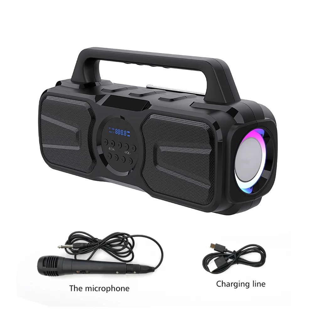 Беспроводной динамик Aux, громкий стерео сабвуфер для улицы, домашний TF Bluetooth-совместим с солнечной батареей, 5.0, яркие басы, 40 Вт, Портативный FM-радиоприемник
Беспроводной динамик Aux, громкий стерео сабвуфер для улицы, домашний TF Bluetooth-совместим с солнечной батареей, 5.0, яркие басы, 40 Вт, Портативный FM-радиоприемник