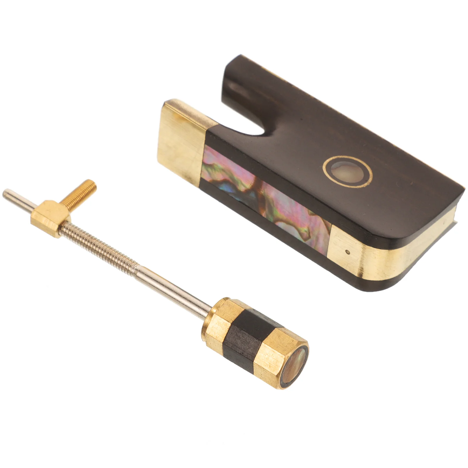 1 Set Violin Bow Frog With Screw Kit Violin Bow Frog Replacement Violin Repairing Accessory(for Violin)
1 Set Violin Bow Frog With Screw Kit Violin Bow Frog Replacement Violin Repairing Accessory(for Violin)