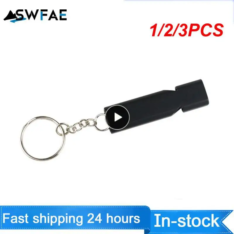 

1/2/3PCS Outdoor Survival Whistle Aluminum Alloy Double Tube Dual-frequency High Volume Hiking Camping First Aid Whistle