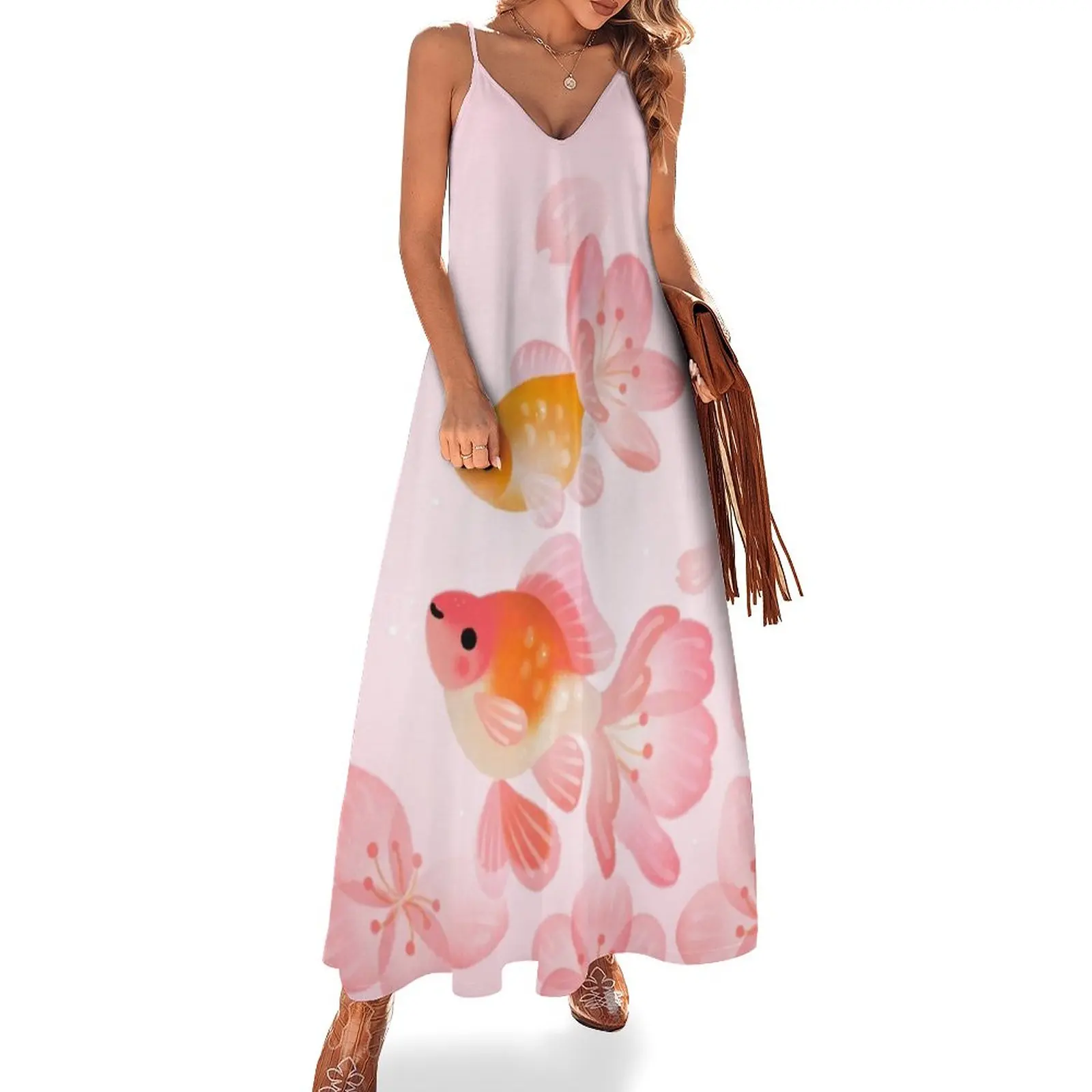 

Cherry blossom goldfish 1 Sleeveless Dress dresses for official occasions Women's dresses