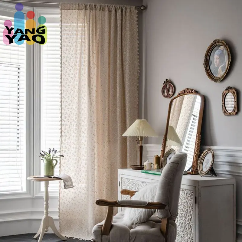 Daisy Print Window Curtain Farmhouse Boho Style Floral Pastoral Cotton Linen Drapes for Bedroom Living Room Kitchen Decor TJ6870
Daisy Print Window Curtain Farmhouse Boho Style Floral Pastoral Cotton Linen Drapes for Bedroom Living Room Kitchen Decor TJ6870