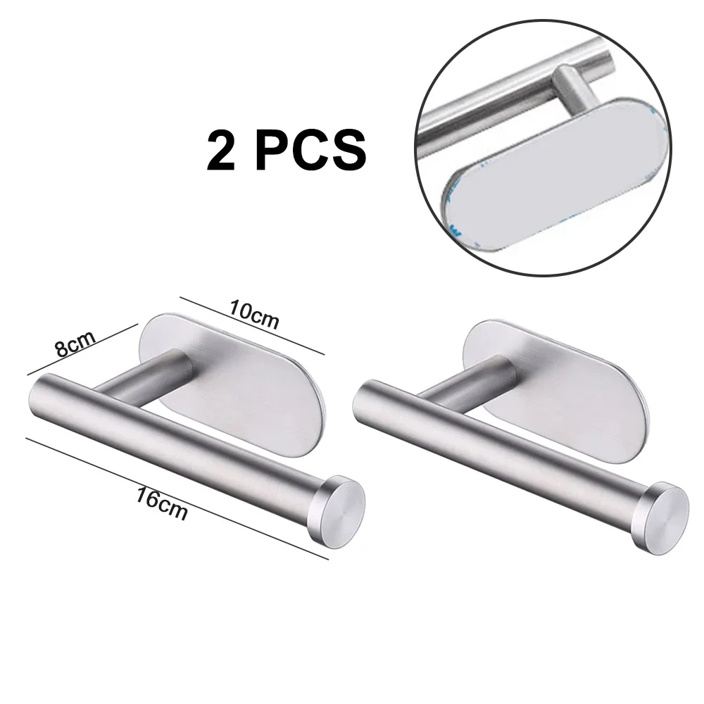 Stainless Steel Wall Mount Toilet Paper Holder 2 Pcs Rustproof Punch-free Roll Paper Holder Bathroom Kitchen Towel Tissue Hanger
Stainless Steel Wall Mount Toilet Paper Holder 2 Pcs Rustproof Punch-free Roll Paper Holder Bathroom Kitchen Towel Tissue Hanger