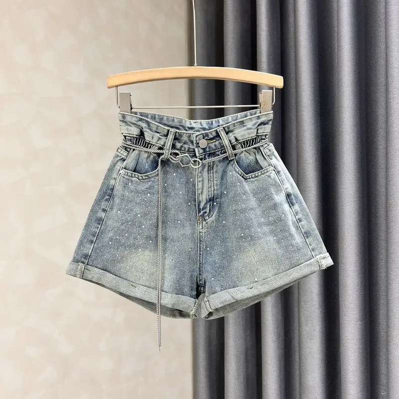 2024 Women Spring Summer New Pockets Wide-leg Denim Shorts Female High Waist Shorts Jeans Ladies Loose A-line Short Pants H159
2024 Women Spring Summer New Pockets Wide-leg Denim Shorts Female High Waist Shorts Jeans Ladies Loose A-line Short Pants H159