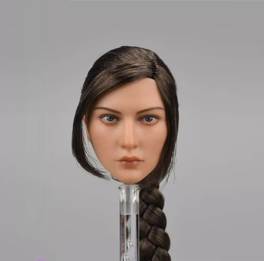 

1/6 POPTOYS ALS017 The Era of Europa War Gothic Knight Female Soldier Vivid Head Sculpt Carving with Long Hair For 12" Action