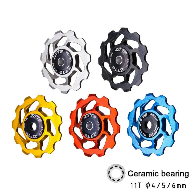 ZTTO 11T MTB Bicycle Rear Derailleur Wheel Ceramic Bearing Pulley Wheels AL7075 CNC Road Bike Guide Roller Idler 4mm 5mm 6mm
ZTTO 11T MTB Bicycle Rear Derailleur Wheel Ceramic Bearing Pulley Wheels AL7075 CNC Road Bike Guide Roller Idler 4mm 5mm 6mm