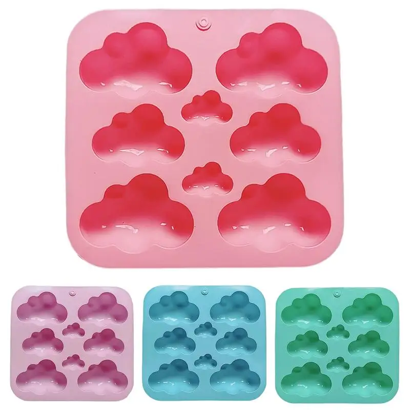 

Cartoon Cloud Silicone Soap Mold 8 Cavities DIY Candle Resin Plaster Making Set Chocolate Biscuit Cake Ice Mould Home Decor Gift