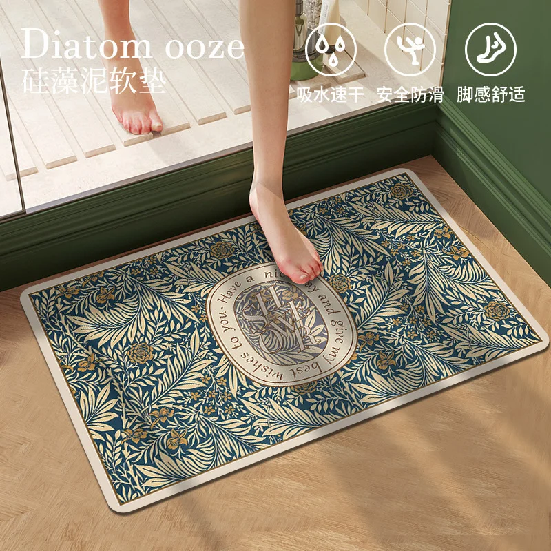 Non-slip Bathroom Mat American Retro Diatom Mud Water Absorbent Quick Drying Entrance Door Mat Foot Mat Home Decor Floor Carpet
Non-slip Bathroom Mat American Retro Diatom Mud Water Absorbent Quick Drying Entrance Door Mat Foot Mat Home Decor Floor Carpet