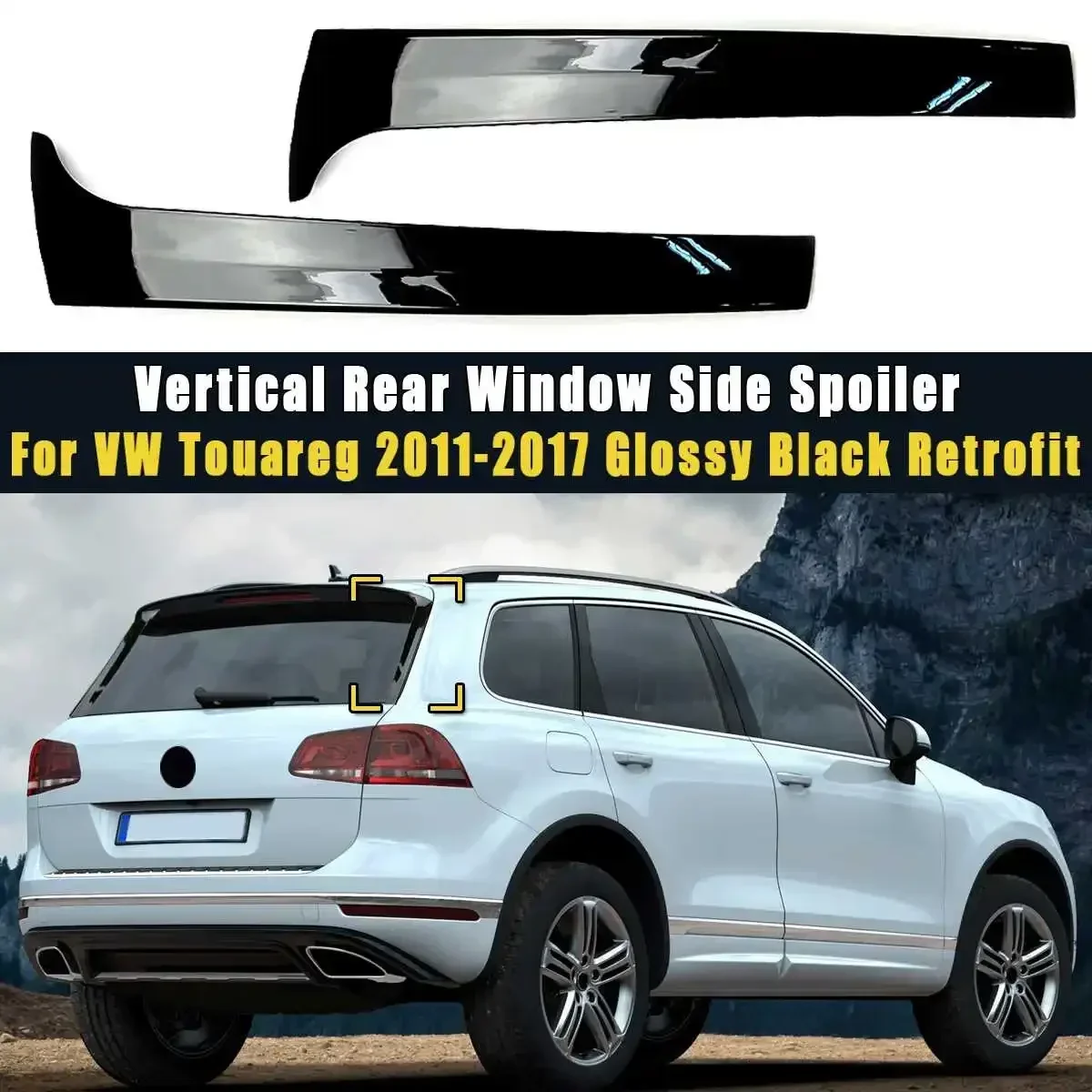 Пара вертикальных задних боковых спойлеров для VW Touareg 2011 2012 2013 2014 2015 -2017, черная глянцевая модификация
Пара вертикальных задних боковых спойлеров для VW Touareg 2011 2012 2013 2014 2015 -2017, черная глянцевая модификация