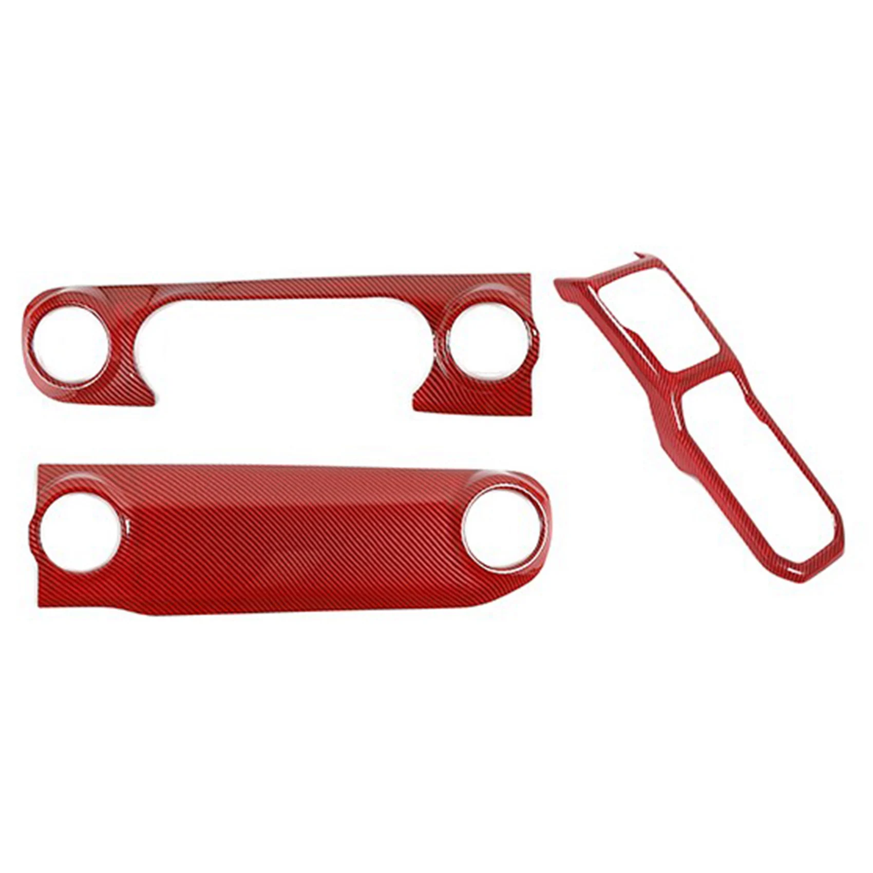 3Pc Center Console Dashboard Control Panel Gear Shift Cover Trim for-Jeep Wrangler JL JLU Gladiator Carbon Fiber Red
3Pc Center Console Dashboard Control Panel Gear Shift Cover Trim for-Jeep Wrangler JL JLU Gladiator Carbon Fiber Red
