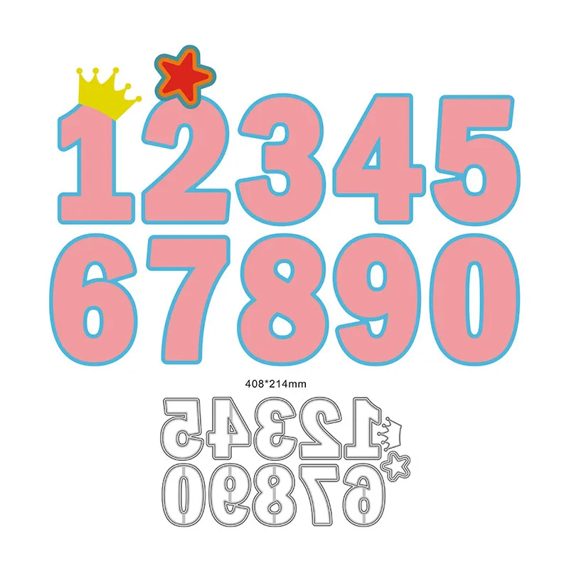 New Numbers 0-9 And Yellow Crown Craft Embossing Mold 2023 Metal Cutting Dies for DIY Decorative Scrapbooking Album Card Making
New Numbers 0-9 And Yellow Crown Craft Embossing Mold 2023 Metal Cutting Dies for DIY Decorative Scrapbooking Album Card Making