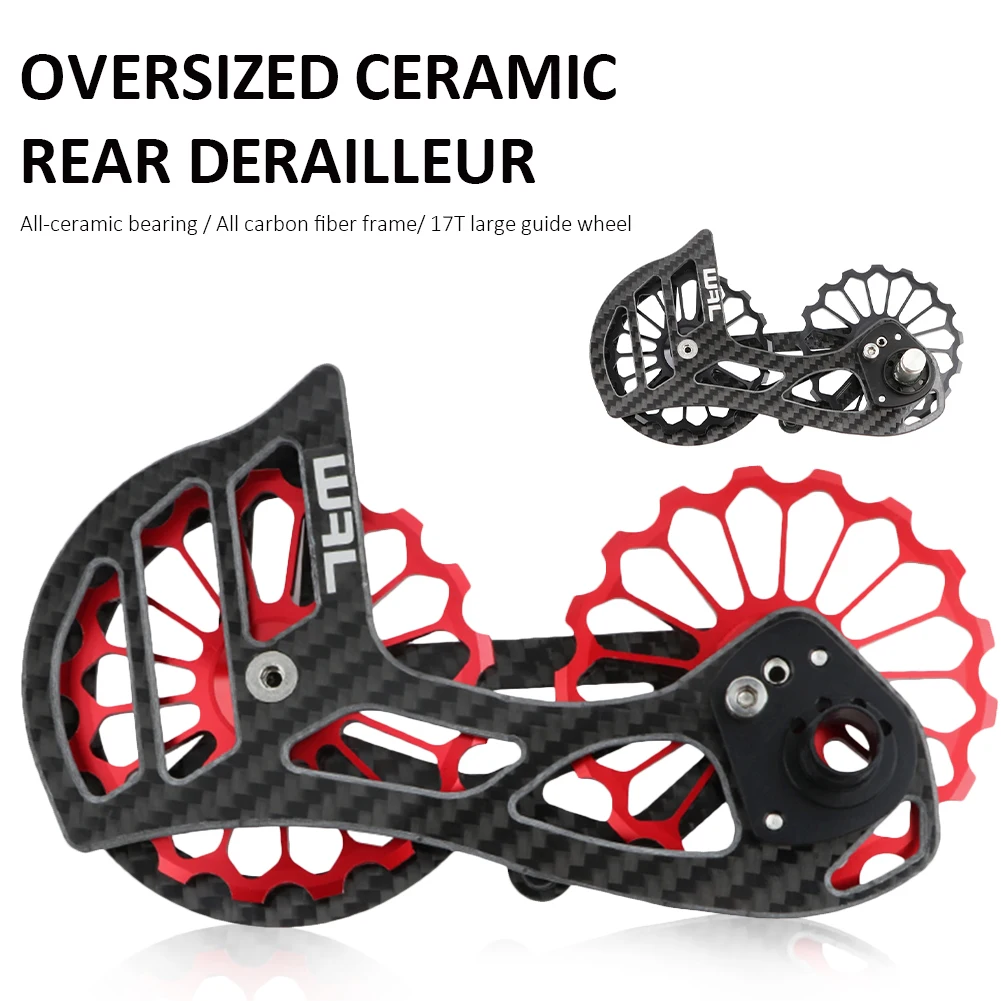 Road Bicycle Carbon Fiber Oversized Ceramic Pulley Rear Derailleur Guide Wheel For Shimano 6700/9100/9150/8000/8050/R7000
Road Bicycle Carbon Fiber Oversized Ceramic Pulley Rear Derailleur Guide Wheel For Shimano 6700/9100/9150/8000/8050/R7000