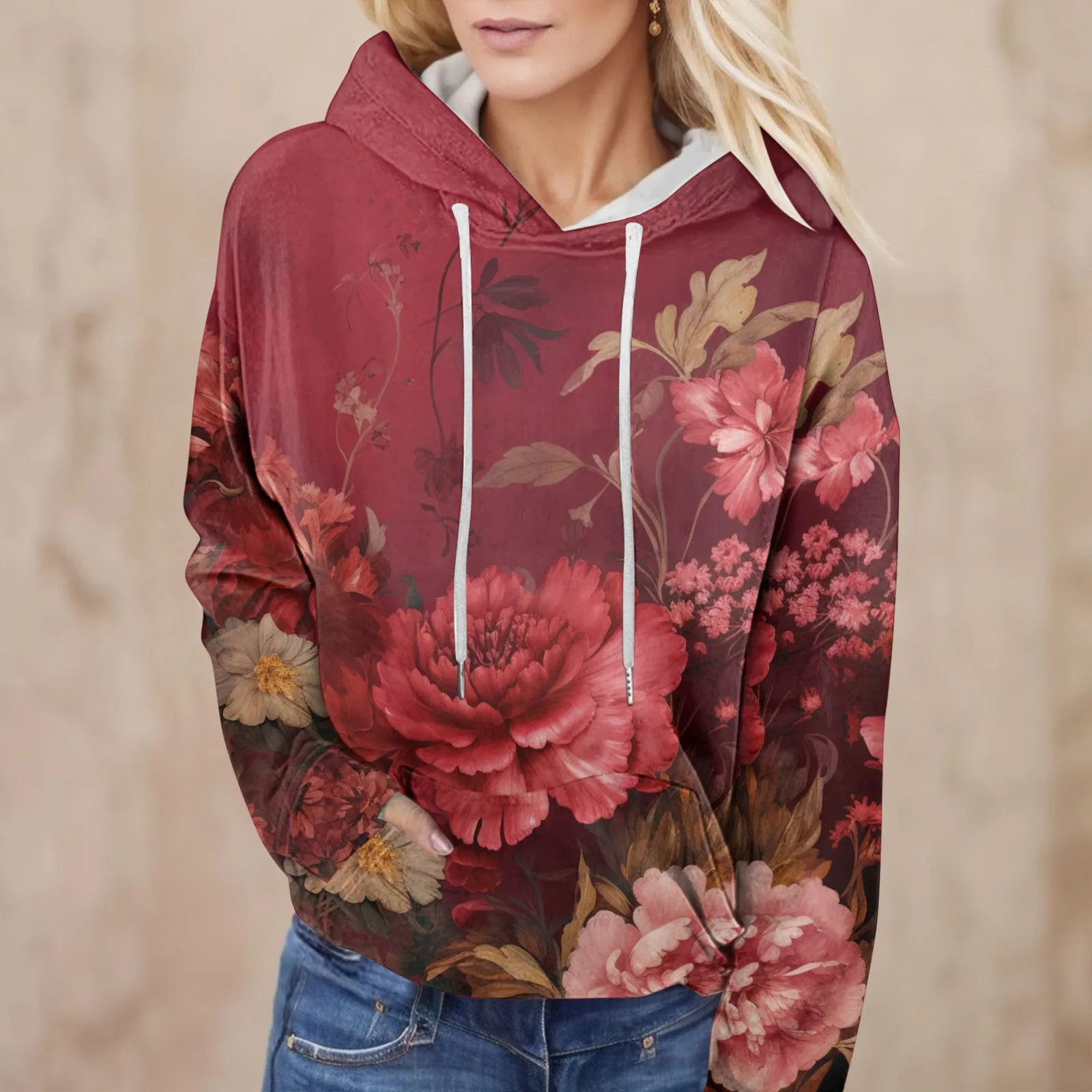 Vintage Floral Print Hoodie Oversized Hoodies Sweatshirts Pullover Y2k Hoodies Long Sleeve Women's Sweatshirt Outfits Sudadera
Vintage Floral Print Hoodie Oversized Hoodies Sweatshirts Pullover Y2k Hoodies Long Sleeve Women's Sweatshirt Outfits Sudadera