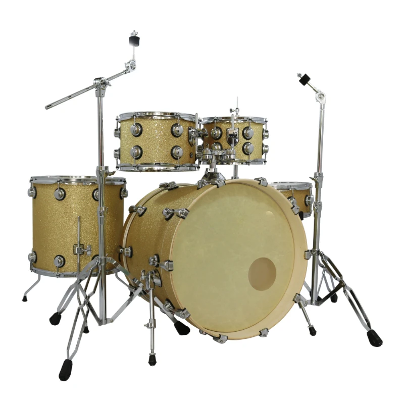 

Hot Sale C2P Sparkling Wrapped Acoustic Drum Set Drum Kit