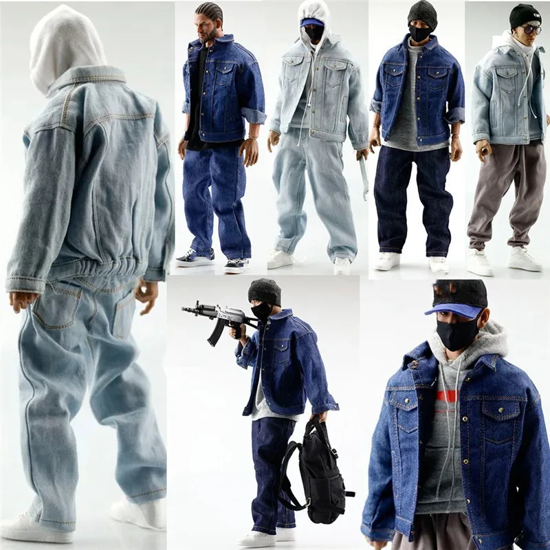 1:6 Scale Model Figure Accessory Fashion Denim Top Coat Jacket Jeans Shirt Clothes For 12inche Action Figure Man Body Collection
1:6 Scale Model Figure Accessory Fashion Denim Top Coat Jacket Jeans Shirt Clothes For 12inche Action Figure Man Body Collection