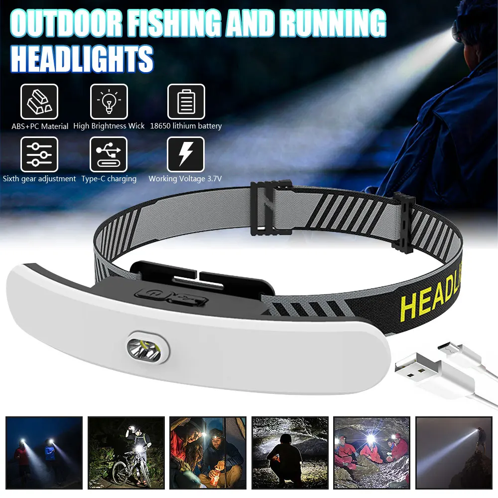 Super Bright 42*LED Headlamp Flood Light USB Rechargeable Headlight 6 Mode Front Head Lantern Outdoor Camping Running Flashlight
Super Bright 42*LED Headlamp Flood Light USB Rechargeable Headlight 6 Mode Front Head Lantern Outdoor Camping Running Flashlight