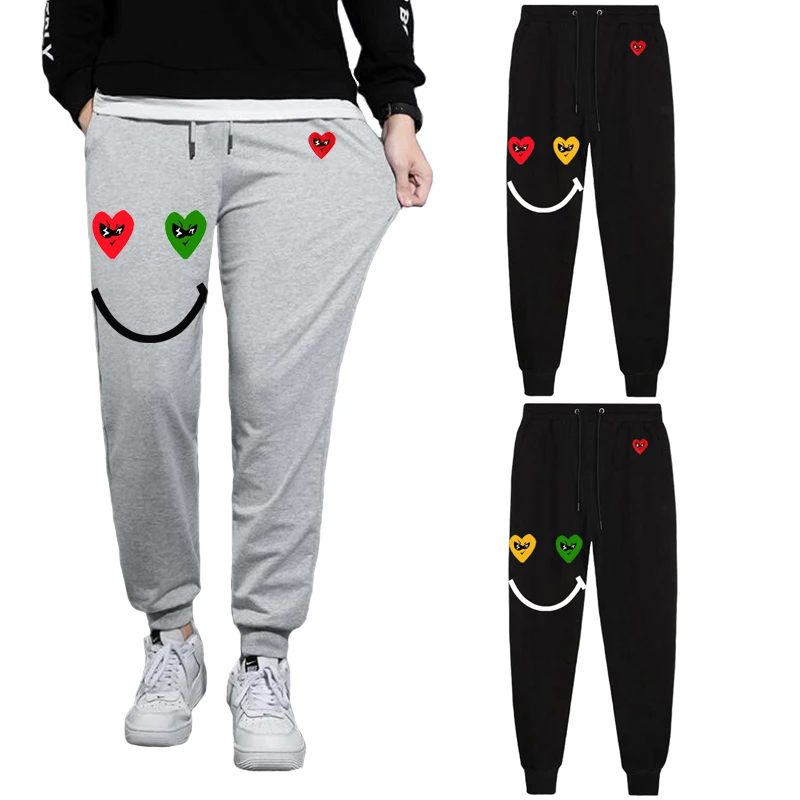 Break Egg Men Women Trousers Cotton Heart Glasses Embroidery Cartoon Smiling Face Printing Thin Elastic Drawstring Spring Pant
Break Egg Men Women Trousers Cotton Heart Glasses Embroidery Cartoon Smiling Face Printing Thin Elastic Drawstring Spring Pant