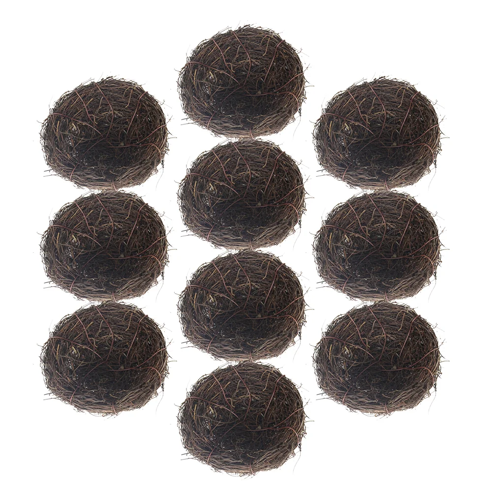10Pcs Rattan Bird Nest Decoration Artificial Nest Ornament Photo Prop DIY Nest Decoration for Home
10Pcs Rattan Bird Nest Decoration Artificial Nest Ornament Photo Prop DIY Nest Decoration for Home