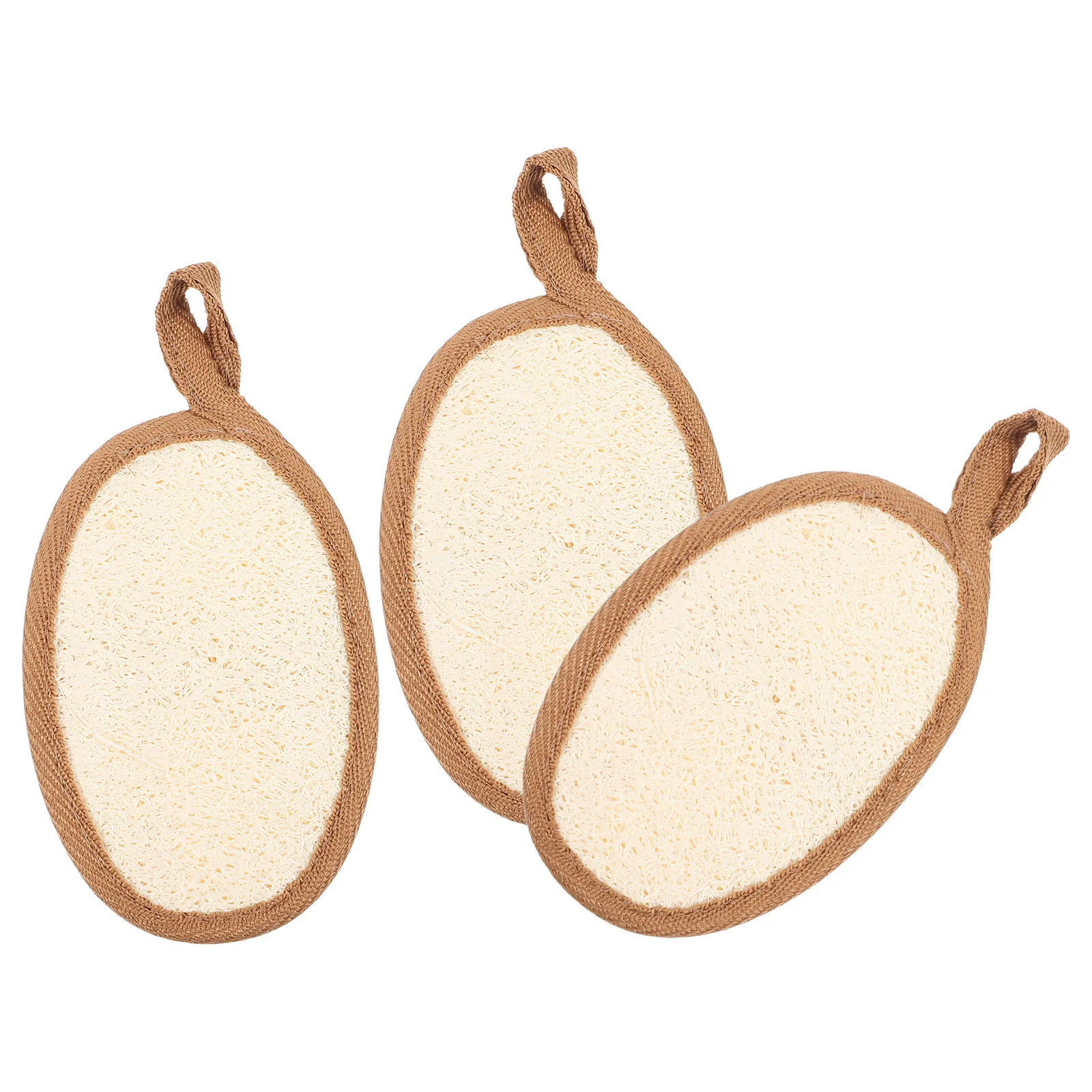3Pcs Loofah Sponge Pads Body Scrubbers Exfoliating Loofah Pads Practical Exfoliating Loofah Sponges
3Pcs Loofah Sponge Pads Body Scrubbers Exfoliating Loofah Pads Practical Exfoliating Loofah Sponges