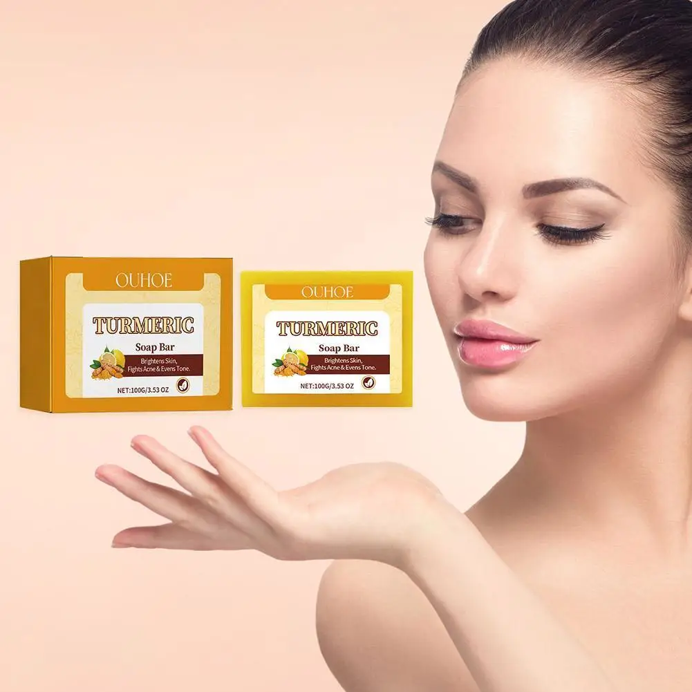OUHOE Lemon Turmeric Kojic Acid Soap Bar Turmeric Face And Care Body Soap Care Skin Body Oil Removal Acne Soap Whitening Skin
OUHOE Lemon Turmeric Kojic Acid Soap Bar Turmeric Face And Care Body Soap Care Skin Body Oil Removal Acne Soap Whitening Skin