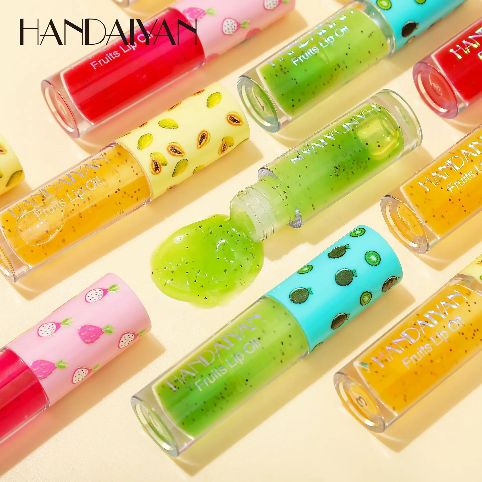 HANDAIYAN moisturizing lip gloss transparent lip oil fruit mirror glass lip stain lip balm set wholesale
HANDAIYAN moisturizing lip gloss transparent lip oil fruit mirror glass lip stain lip balm set wholesale