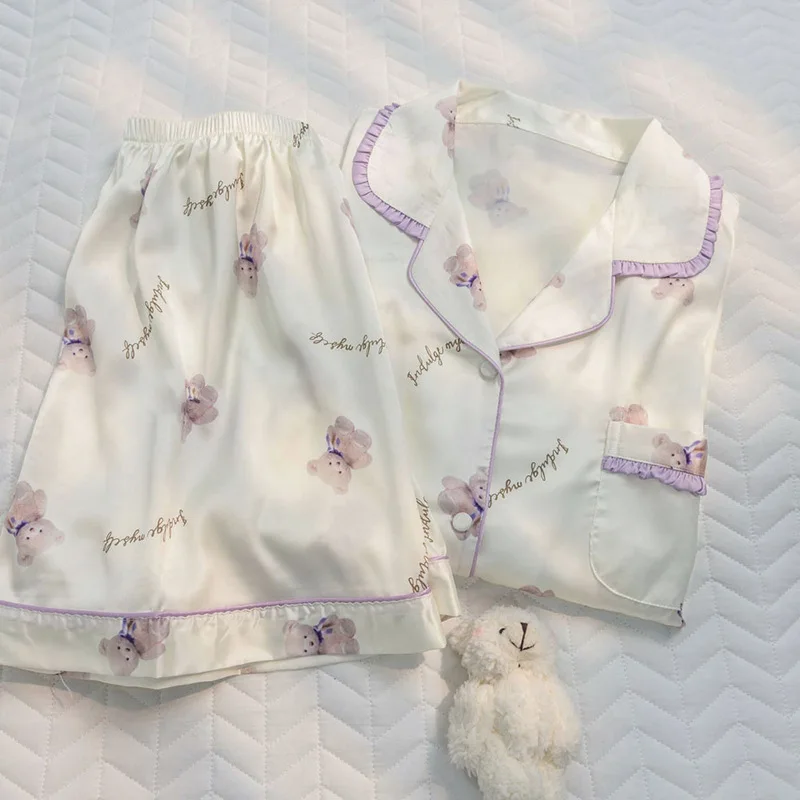 Кардиган, пижамы, новинка, стильные милые шорты с коротким рукавом и медведем в стиле Ins, модная Домашняя одежда, женская модная одежда для молодых девушек
Кардиган, пижамы, новинка, стильные милые шорты с коротким рукавом и медведем в стиле Ins, модная Домашняя одежда, женская модная одежда для молодых девушек