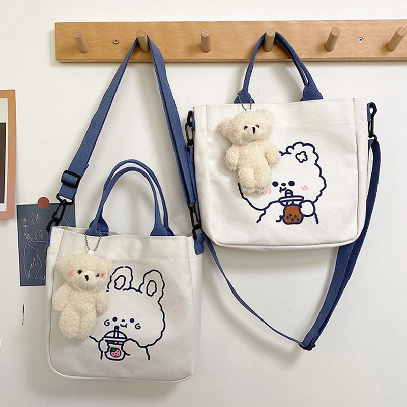 Cartoon Cute Rabbit Canvas Crossbody Bag For Women Student Girls Casual Messenger Bags Japanese Style Handbag Shoulder Bag
Cartoon Cute Rabbit Canvas Crossbody Bag For Women Student Girls Casual Messenger Bags Japanese Style Handbag Shoulder Bag