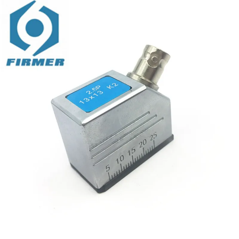 Ultrasonic Flaw Detector Oblique Probe 2.5P13x13K2 Steel Pipe Weld Steel Structure UT Transverse Wave Nondestructive Testing
Ultrasonic Flaw Detector Oblique Probe 2.5P13x13K2 Steel Pipe Weld Steel Structure UT Transverse Wave Nondestructive Testing