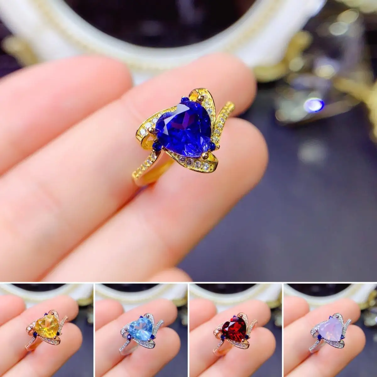 FS S925 Sterling Silver Inlay Natural 8*8 Sapphire/Topaz/Garnet Ring With Certificate Fine Weddings Jewelry for Women MeiBaPJ
FS S925 Sterling Silver Inlay Natural 8*8 Sapphire/Topaz/Garnet Ring With Certificate Fine Weddings Jewelry for Women MeiBaPJ