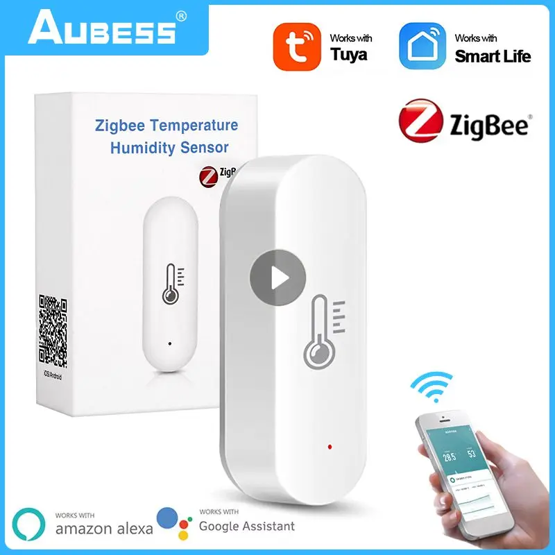 Tuya ZigBee Smart Temperature And Humidity Sensor Battery Powered ZigBee Smart Home Security Work With Alexa Google Home Tool
Tuya ZigBee Smart Temperature And Humidity Sensor Battery Powered ZigBee Smart Home Security Work With Alexa Google Home Tool