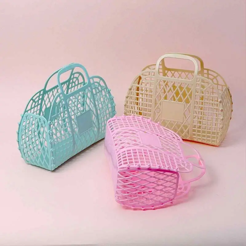 Detachable Shower Basket Bathroom Hollow Wash Storage Basket Bright Color Girls Jelly Purse Womens Tote Bag Storage Supplies
Detachable Shower Basket Bathroom Hollow Wash Storage Basket Bright Color Girls Jelly Purse Womens Tote Bag Storage Supplies