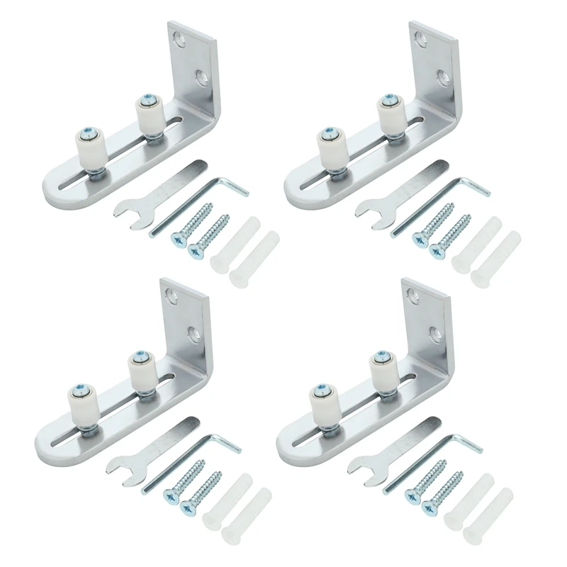 4X Floor Guide For Bottom Of Sliding Barn Doors Adjustable Wall Mount Stay Roller Guide Ball Bearings
4X Floor Guide For Bottom Of Sliding Barn Doors Adjustable Wall Mount Stay Roller Guide Ball Bearings