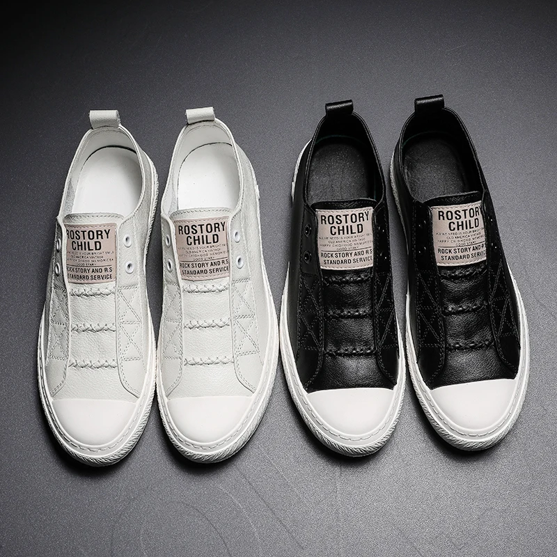 Men Genuine Leather White Shoes Mens Summer Slip on Lazy Shoe 2020 Fashion Breathable Comfortable Cowhide Flats Loafers
Men Genuine Leather White Shoes Mens Summer Slip on Lazy Shoe 2020 Fashion Breathable Comfortable Cowhide Flats Loafers