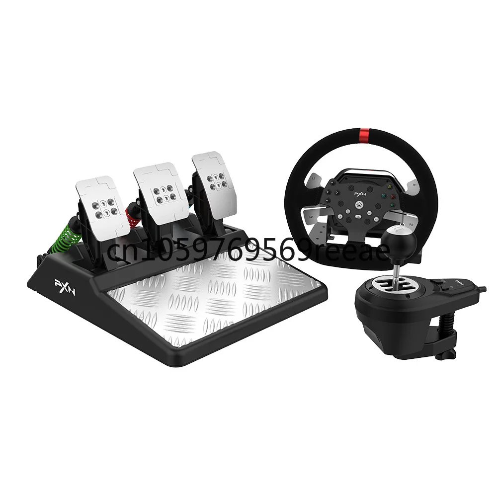 

PXN-V10 Force Feedback Racing Game Steering Wheel 900 Degree Compatible with Pc/Xbox One/Ps4