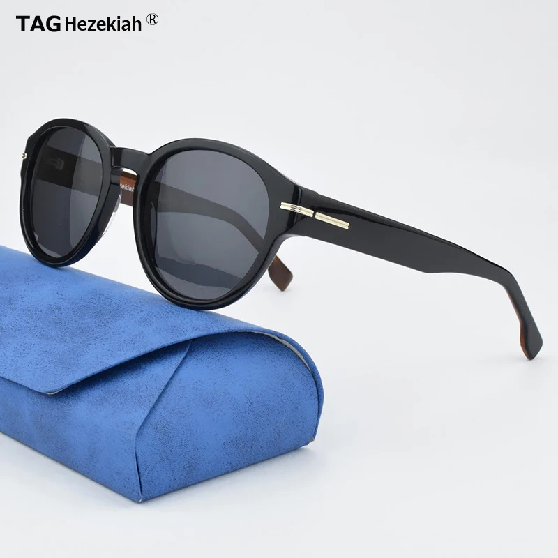 

T8733 luxury Brand vintage Polarized Sunglasses Men Women Round Retro Sunglass Driving Sun glasses Fashion Acetate UV400 Glasses
